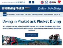 Tablet Screenshot of phuketdiving.org